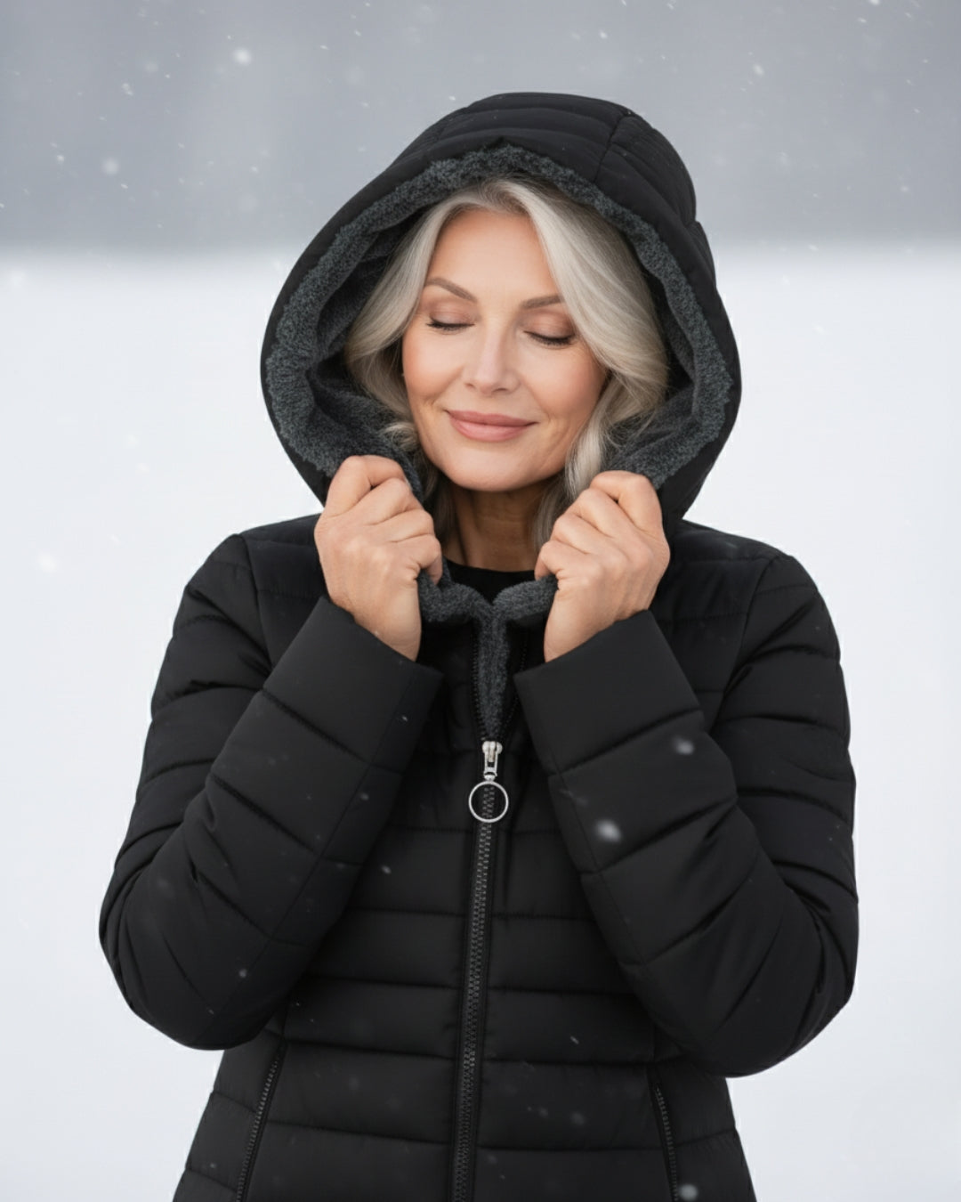 Veste d'Hiver Isolée Légère avec Doublure en Polaire et Design Structuré