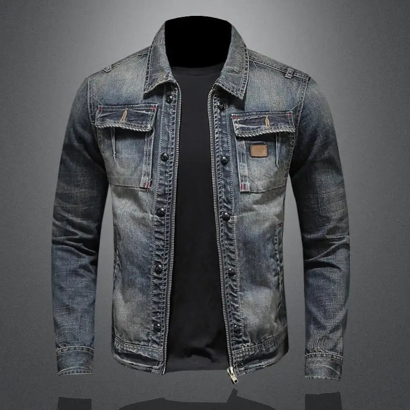 Veste en Jean Rétro pour Hommes - Modèle Carl