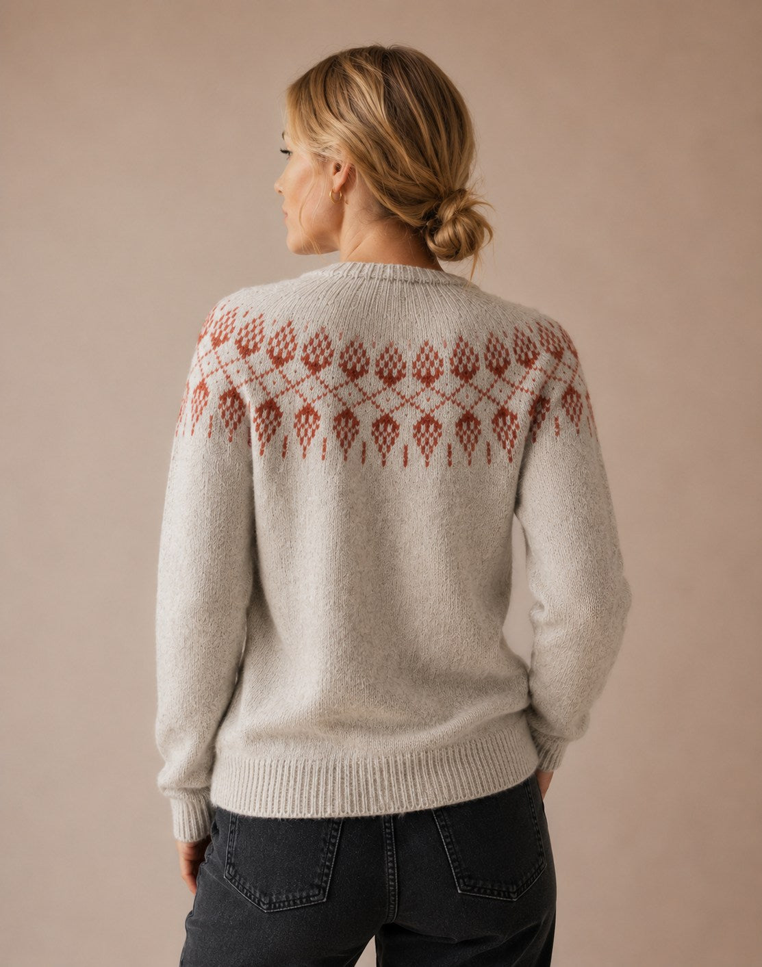 Pull en maille Fair Isle pour femmes