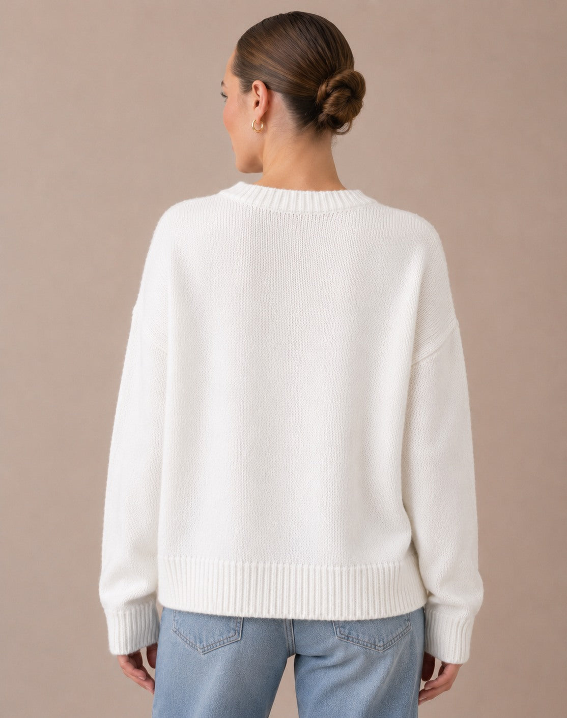 Pull en tricot patchwork pour femmes avec motif de teckel